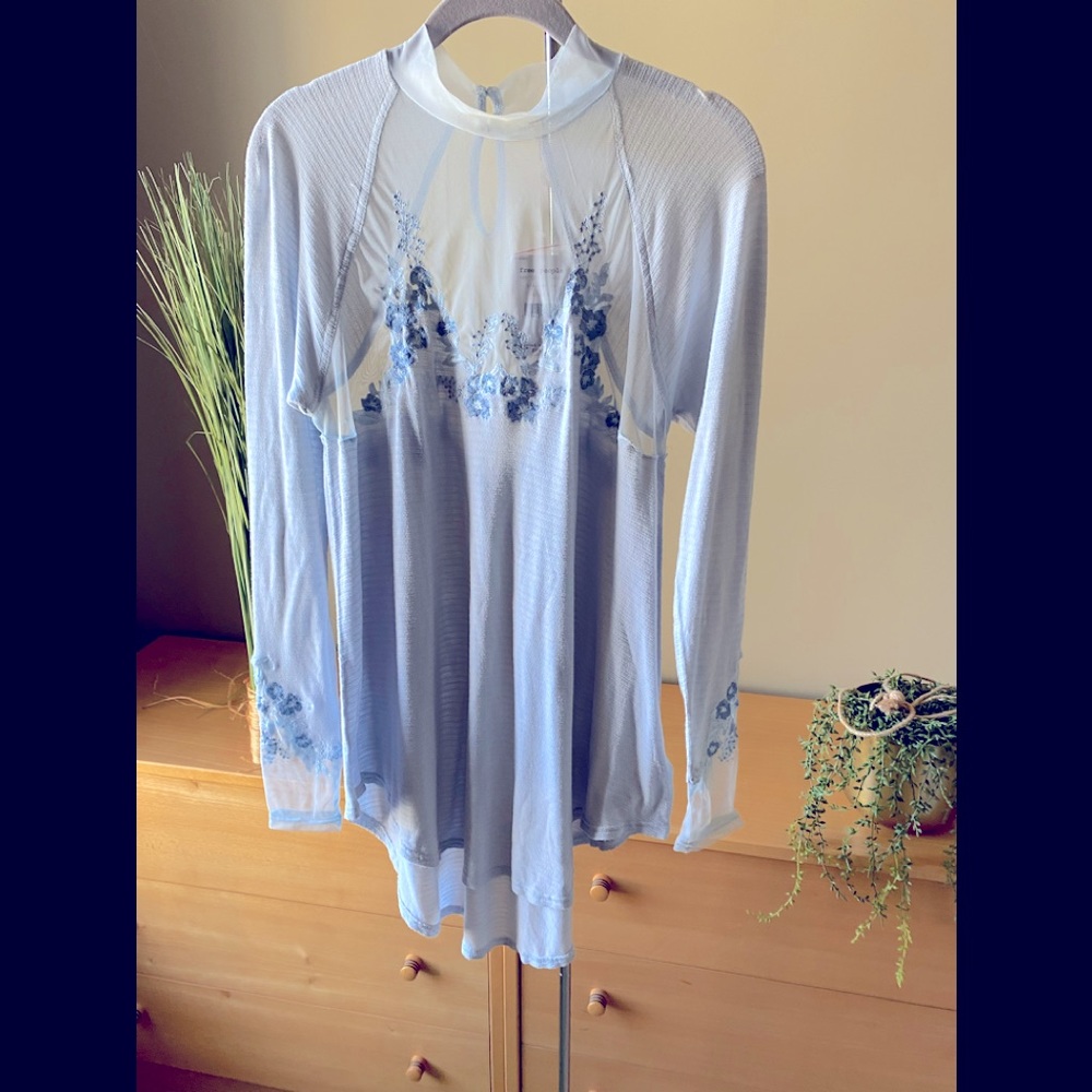 Free People mini tunic with long sleeves.
